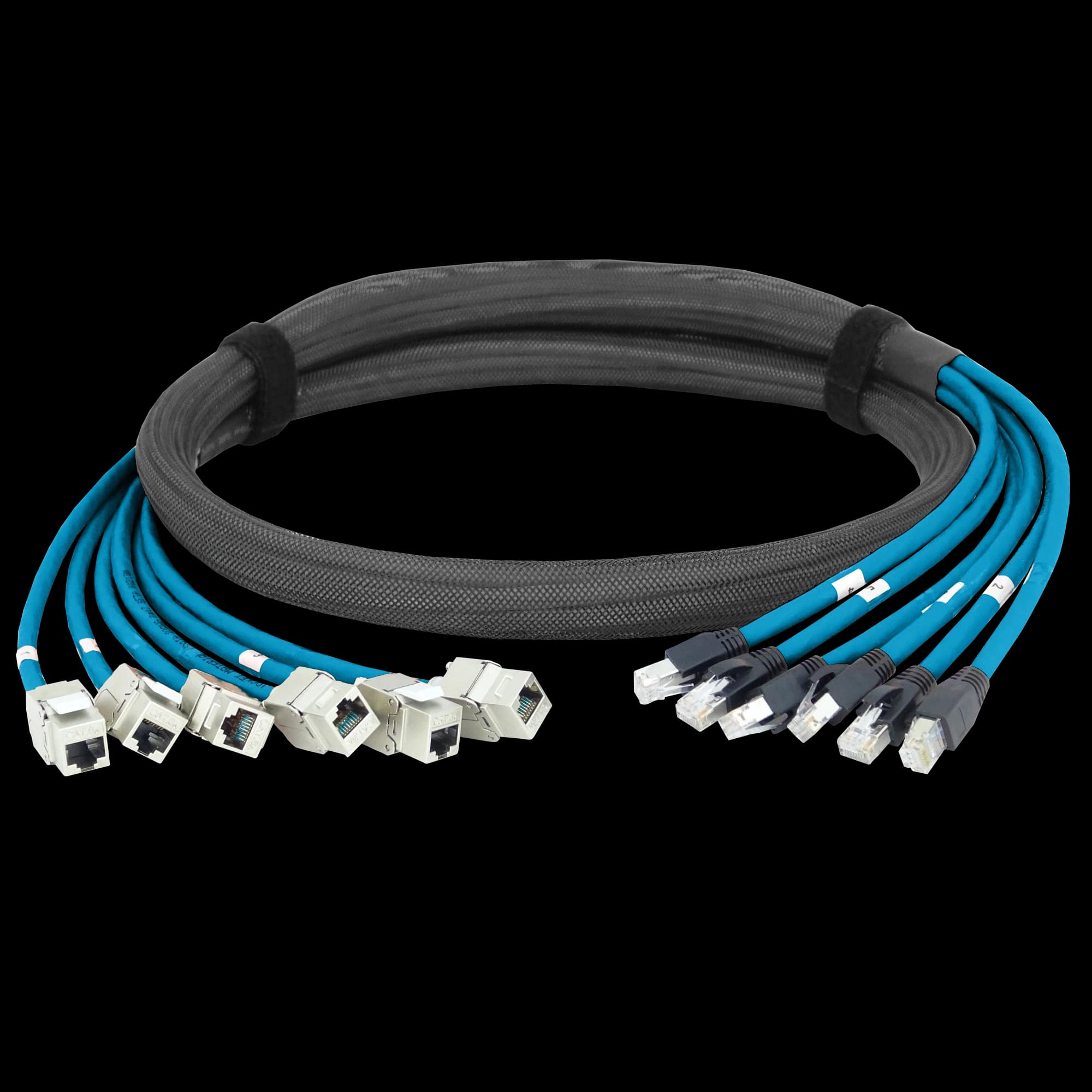 CAT6A SFTP Pre-Terminated 6x Trunk Copper Cables, vista 4
