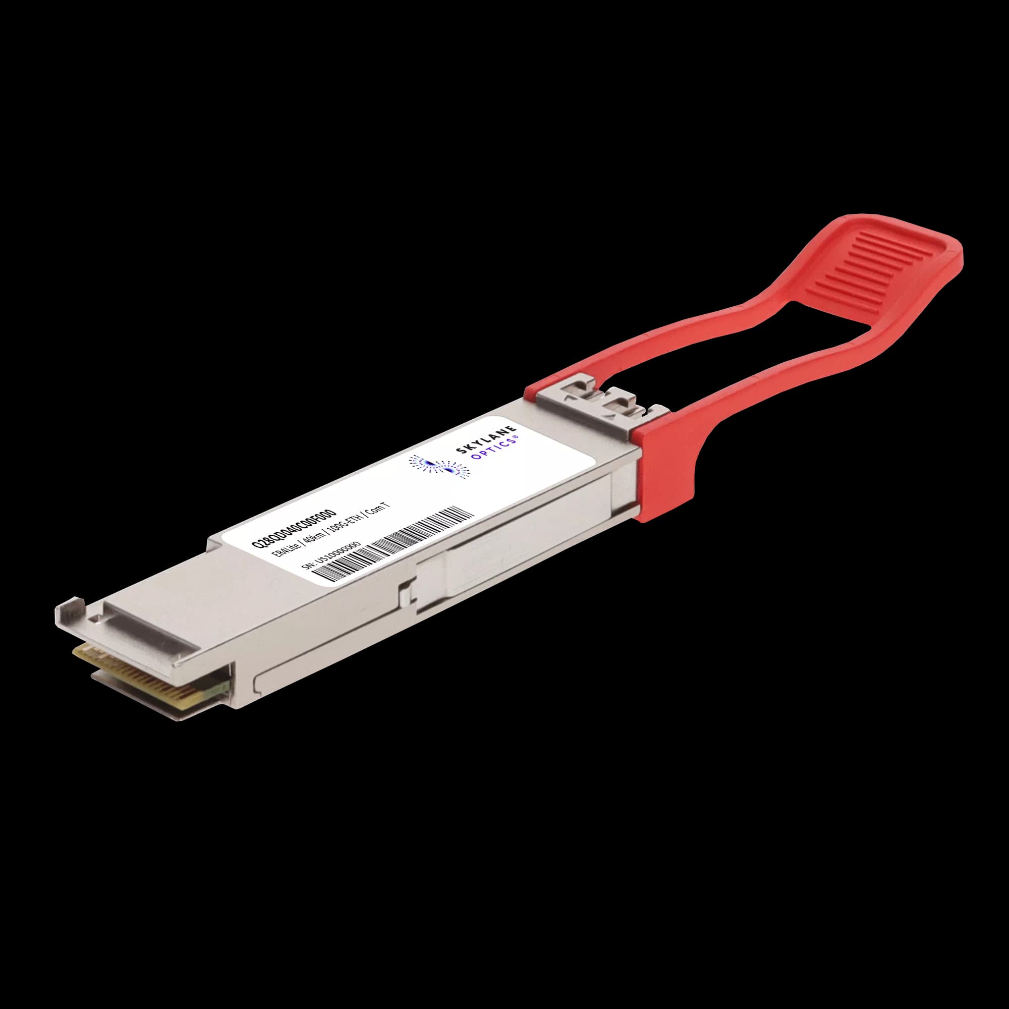 QSFP28 100GbE (100GBase-ER4 Lite), 40km, Single-Mode (LAN-WDM), Commercial Temp, w/ FEC Fiber Optic Transceiver Q28QD040C00F