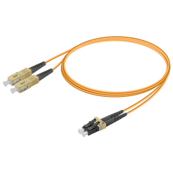 SC/UPC-LC/UPC | Multi Mode G651.OM1 Duplex Patch Cord | 2.0x4.1mm, vista 2