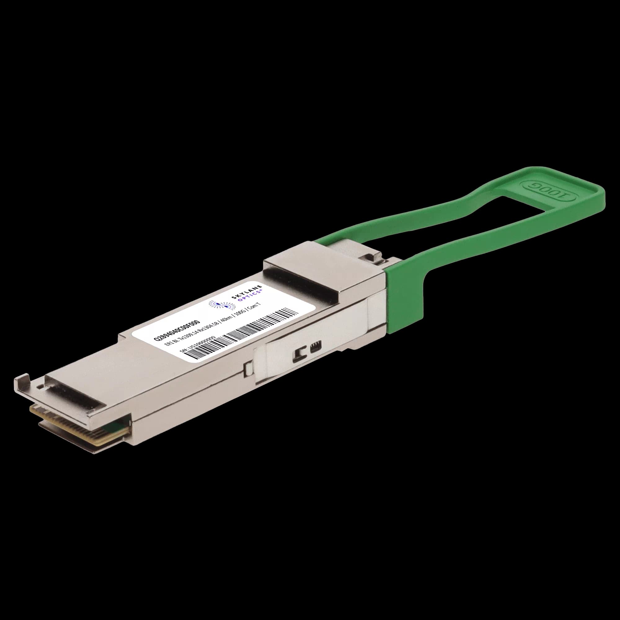 QSFP28 100GbE BiDi (TX1309.14/RX1304.58), 40km, Single-Mode, Commercial Temp, w/ FEC Fiber Optic Transceiver Q2B94040C00F