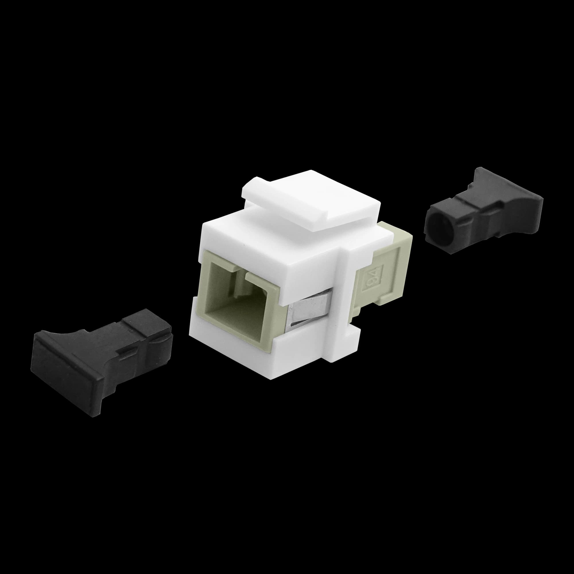 SC Simplex Keystone Coupler | w/ Clip Fiber Optic, vista 9