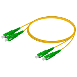 SC/APC-SC/APC | Single Mode G657.A2 Duplex Patch Cord | 2.0x4.1mm, vista 2