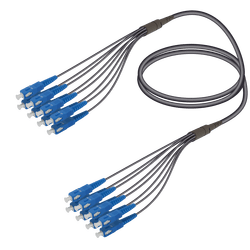 SC/UPC-SC/UPC | 8 Fibers Universal Fanout | Single Mode G657.A2 | 4.8/1.8mm, vista 2