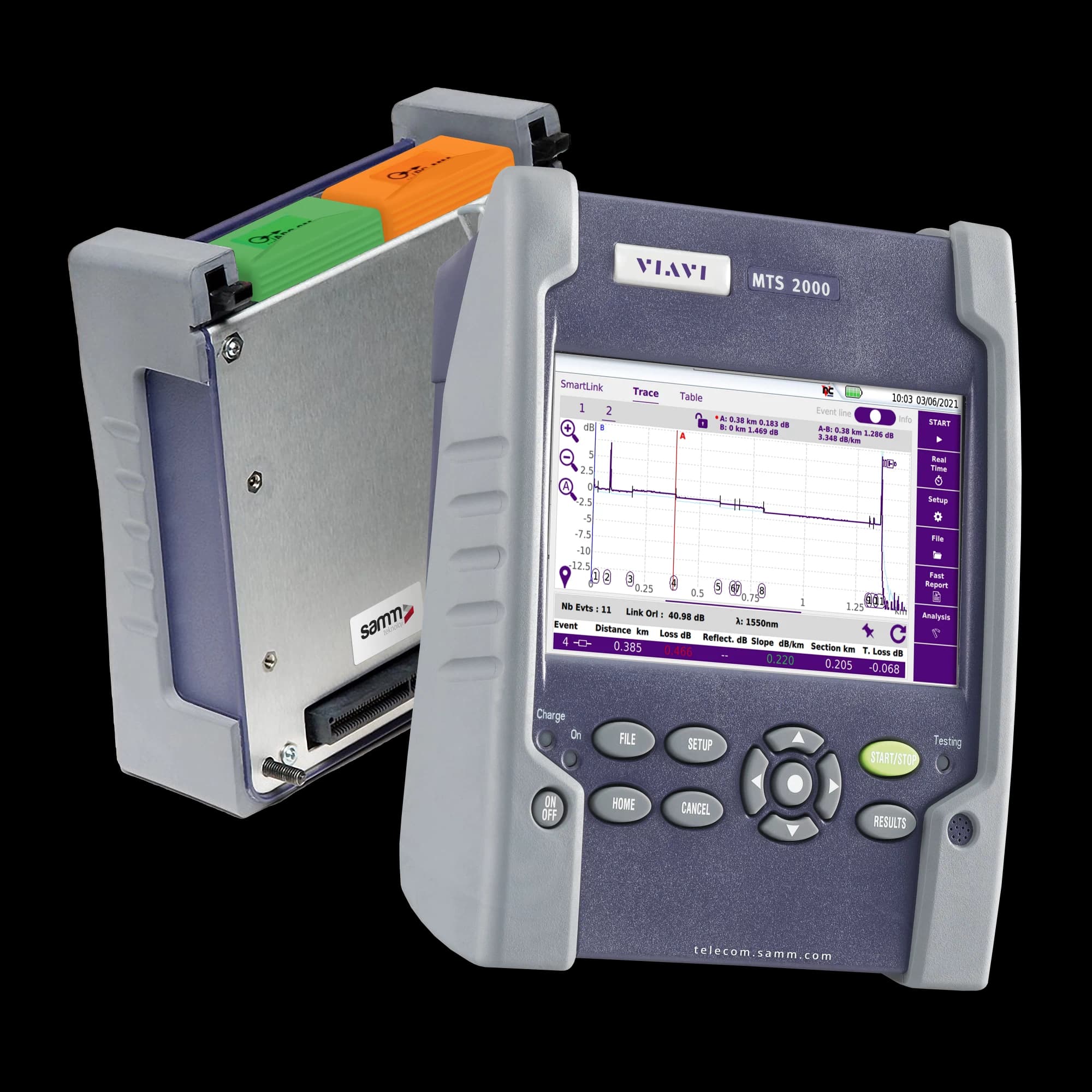 MTS-2000 + Quad Module Single Mode + Multi Mode OTDR