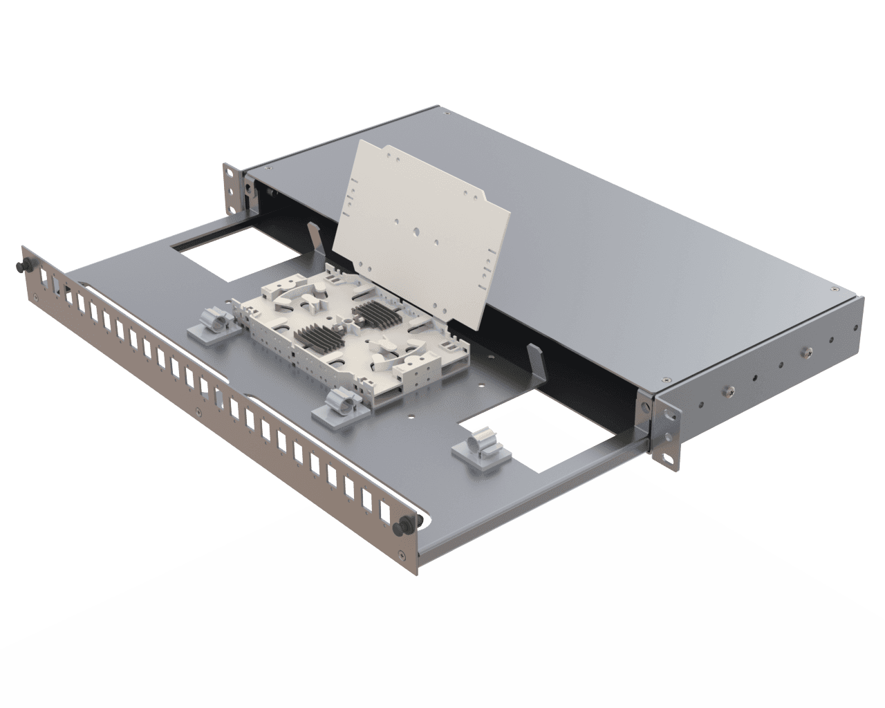 Aluminium 1U Empty Panel | 24 Holes | AL01