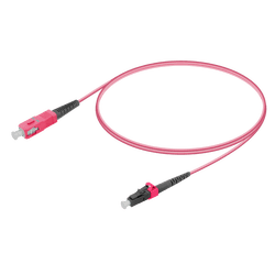 SC/UPC-LC/UPC | Multi Mode G651.OM4 Simplex Patch Cord | 2.0mm, vista 2