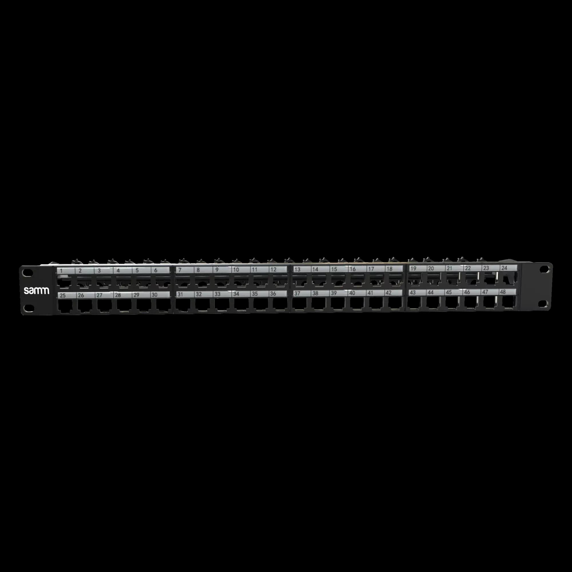 PANEL-1U-SHLD-UNL-STR-48P with SCM, vista 4