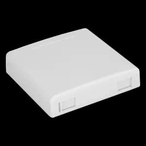 Indoor Termination Box | 2 Patch 2 Fibers 2 Ports | Wall Outlet, vista 9
