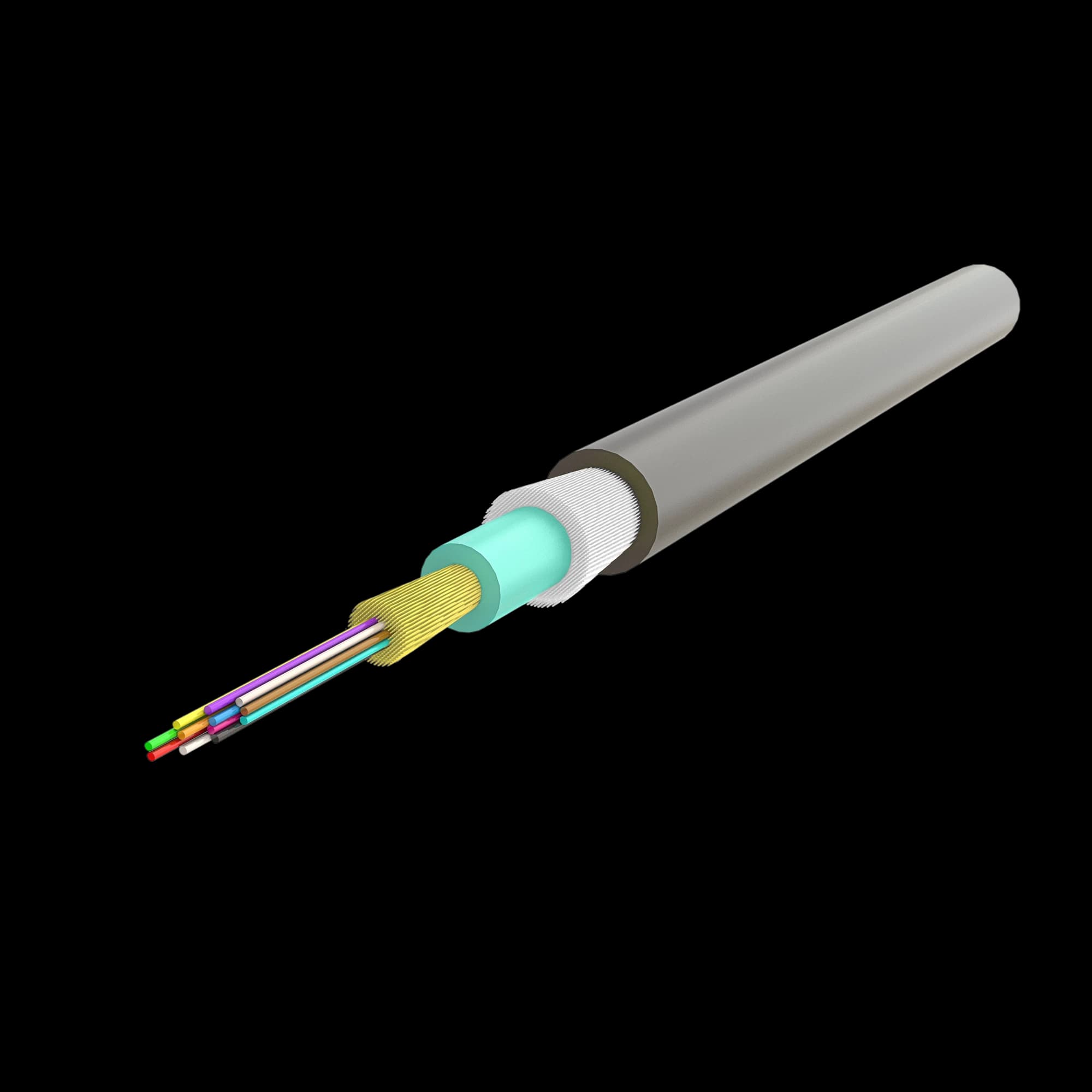 Ruggedized Distribution Cable 4.8mm | U-B3Q(ZN-GY)H 1x24 | 1000 meters, vista 3