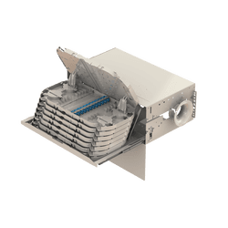 Patch to Patch Fiber Management Shelves | 19" 4U, vista 13