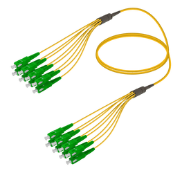 SC/APC-SC/APC | 8 Fibers Fanout | Single Mode G657.A2 | 3.0/1.8mm, vista 2