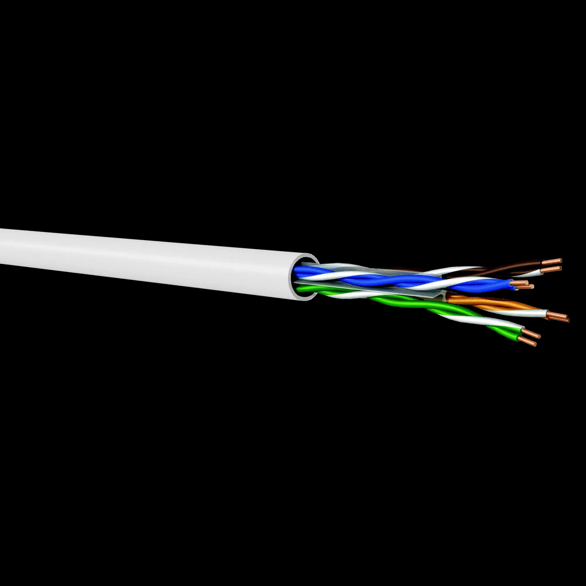 CAT6A U/UTP Data Cable | 500 MHz | LSZH | 500m | White