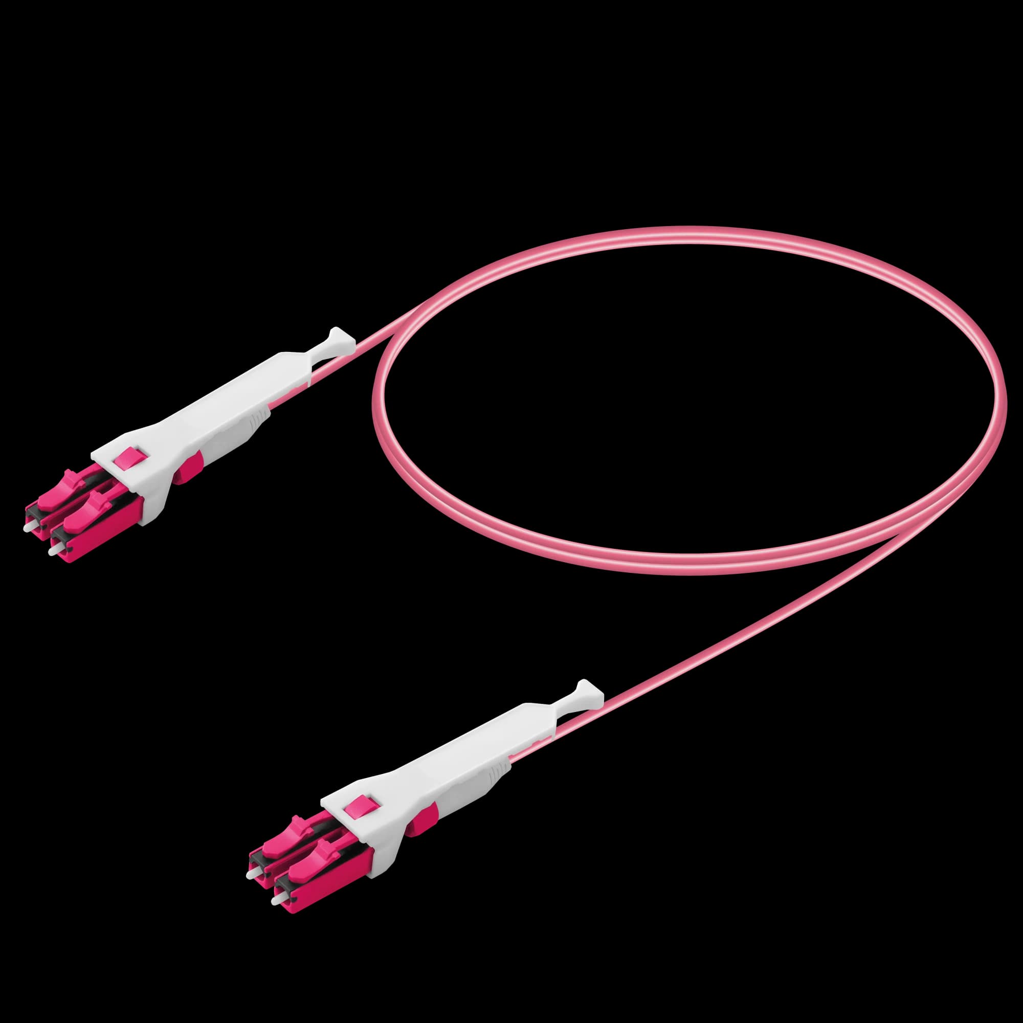 LC/UPC-LC/UPC | Multi Mode G651.OM4 | UNI30 Push-Pull | Uniboot Patch Cord | 2.0mm