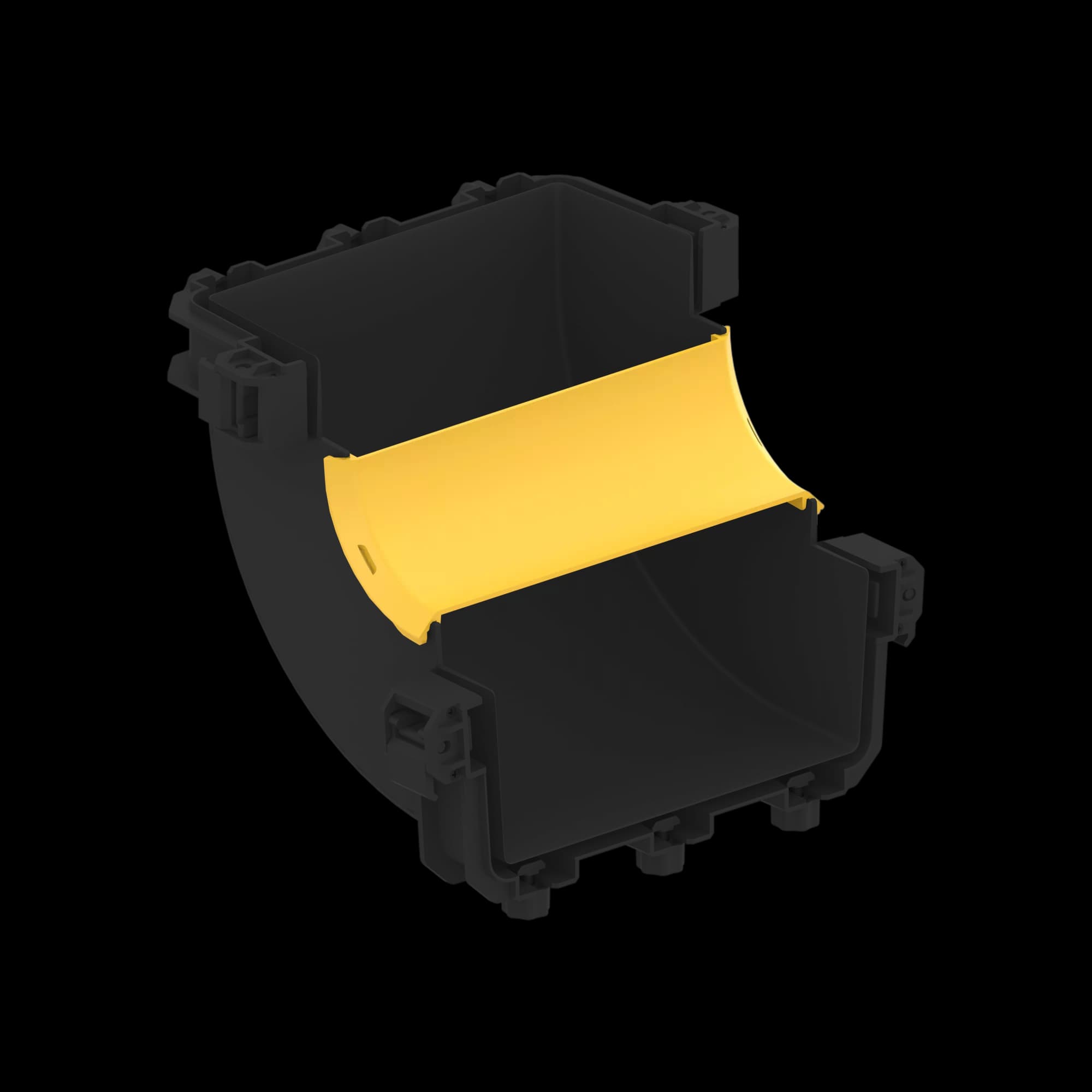 FDS_200mm 90˚ Vertical Inside Elbow Cover, vista 3