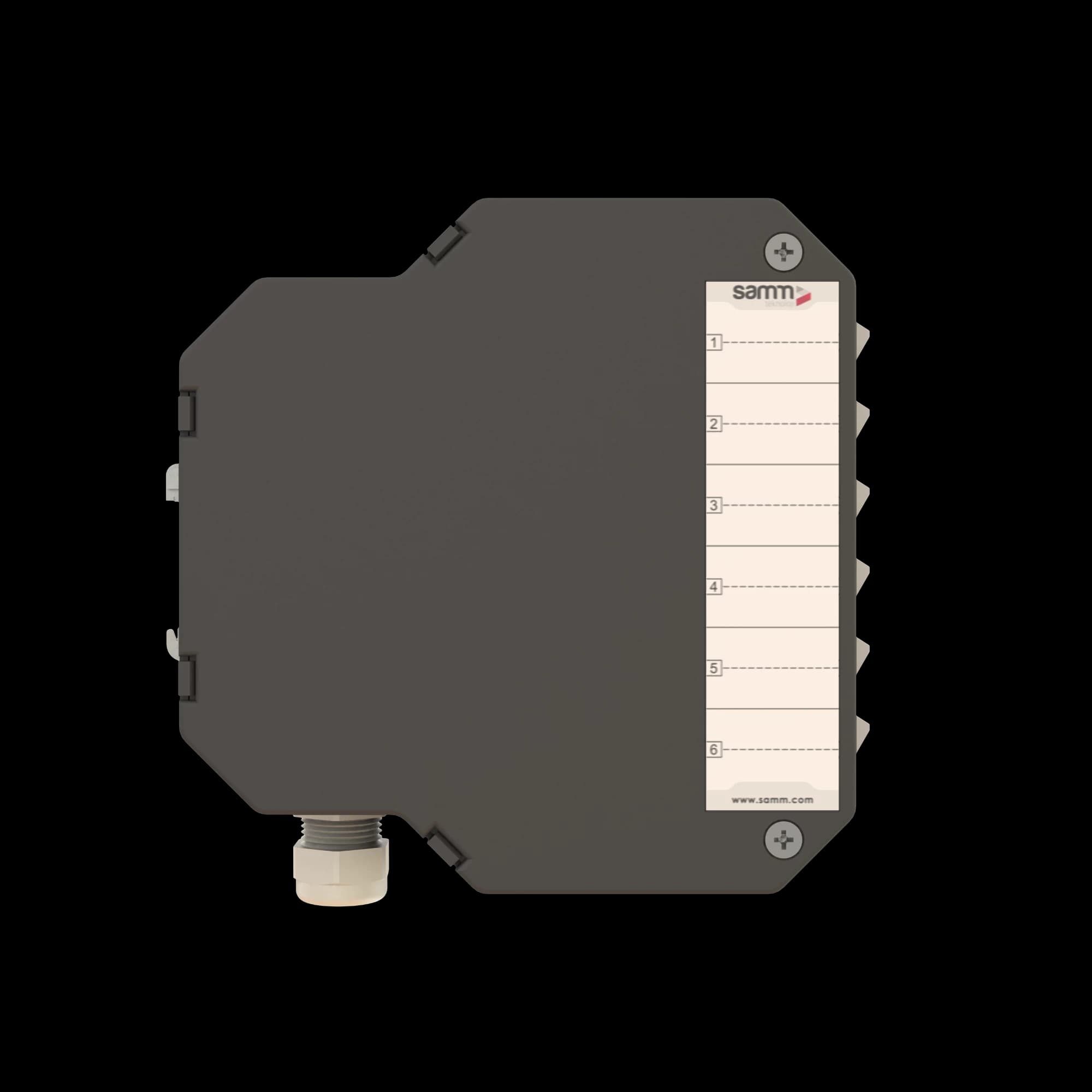 DIN Rail Termination Box | Angled | DP2 Empty (LC/DX SC/SX), vista 4