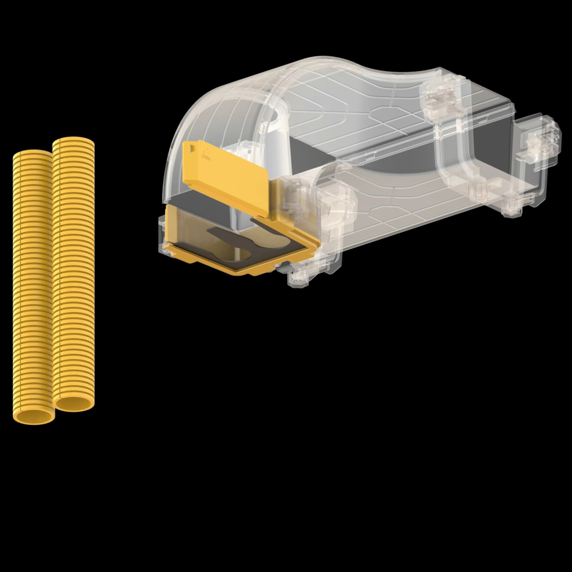 FDS_100mm-2x36mm Outlet Flex Tube Adapter, vista 5