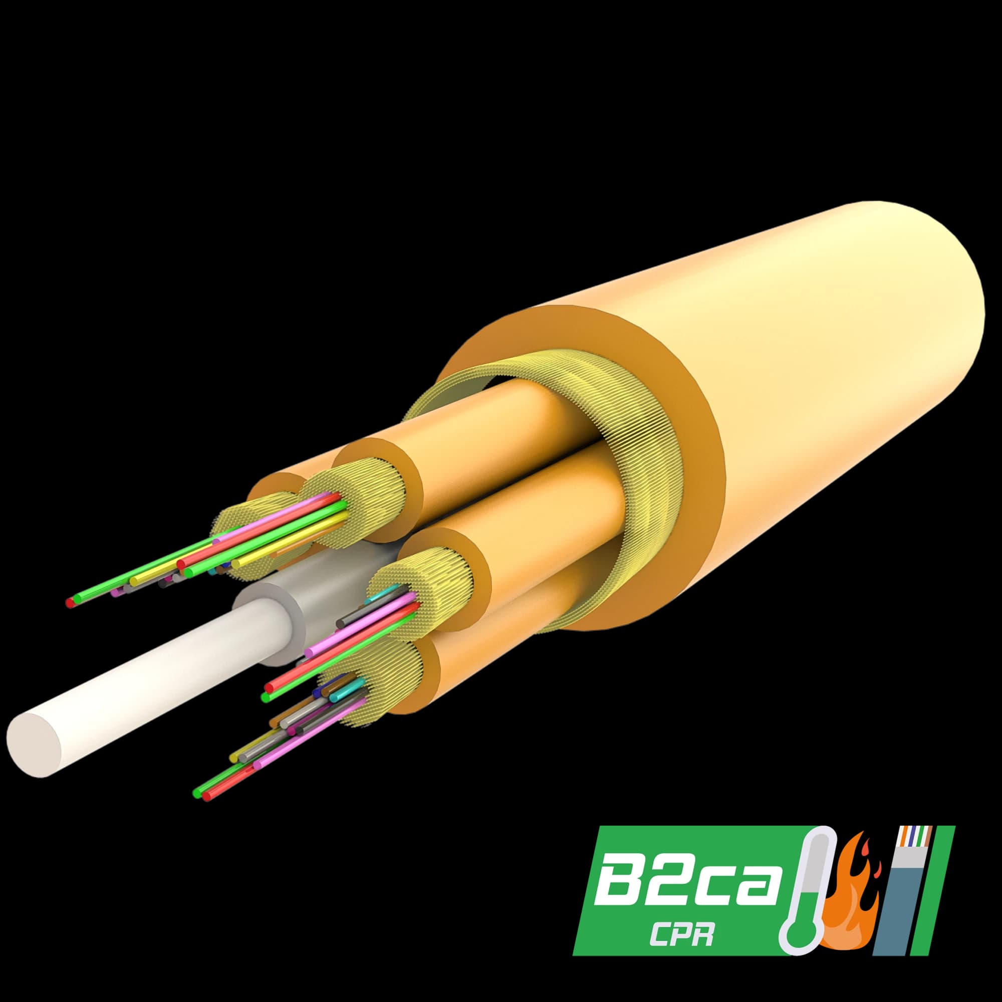 Multi-Fiber Universal Breakout Cable | UT-B3Q(ZN-AY)H | Cpr: B2ca | up to 288 Fiber, vista 2