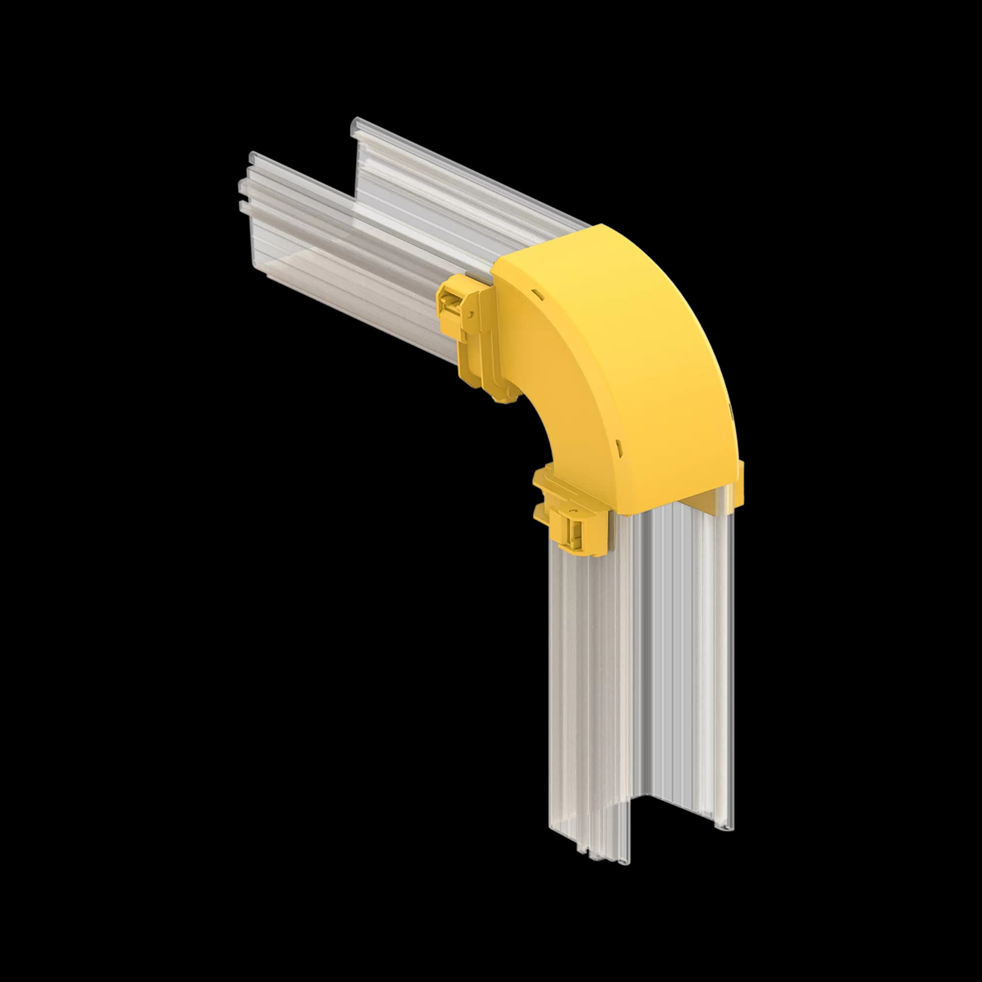 FDS_200mm 90˚ Vertical Outside Elbow Body, vista 3