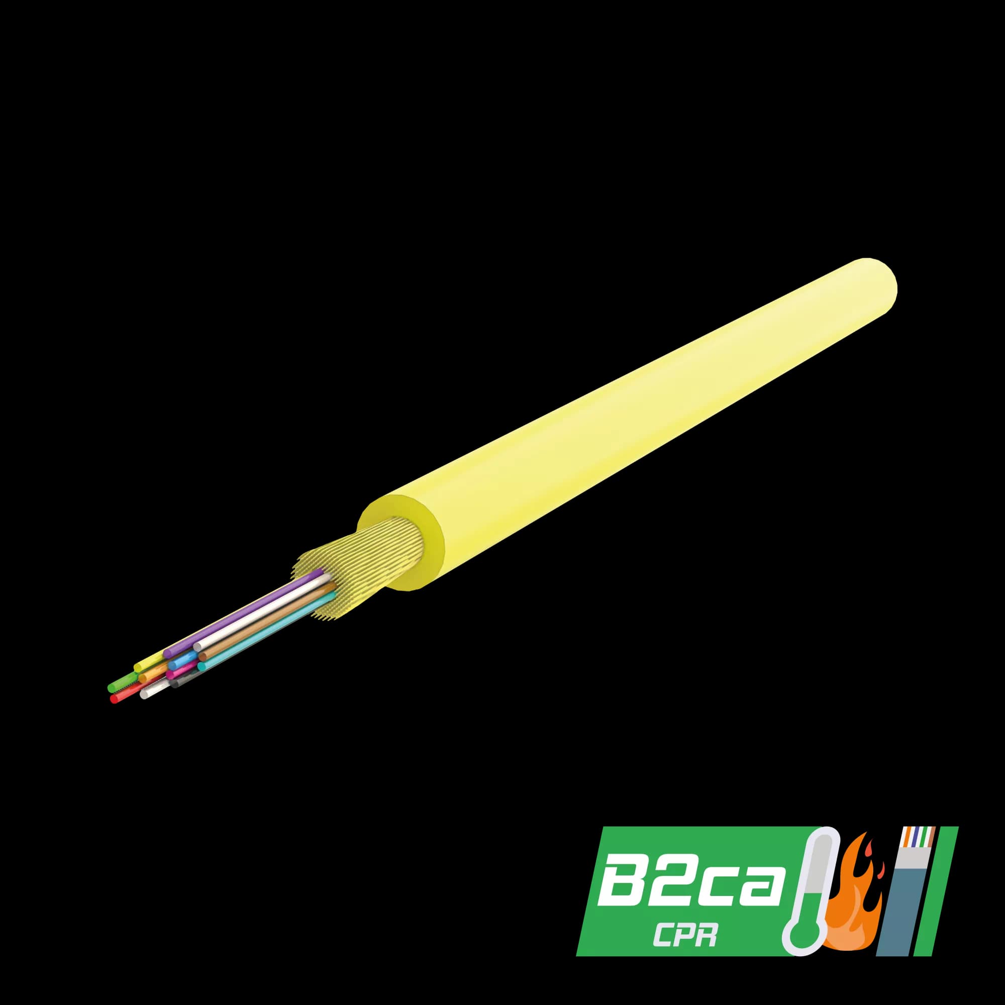 Multi-Fiber Distribution Cable 3.0mm | I-B3 1x8 | CPR: B2ca | 1000 meters