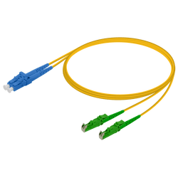 LC/UPC-LSH/APC | Single Mode G657.A2 Duplex Patch Cord | 2.0x4.1mm, vista 2