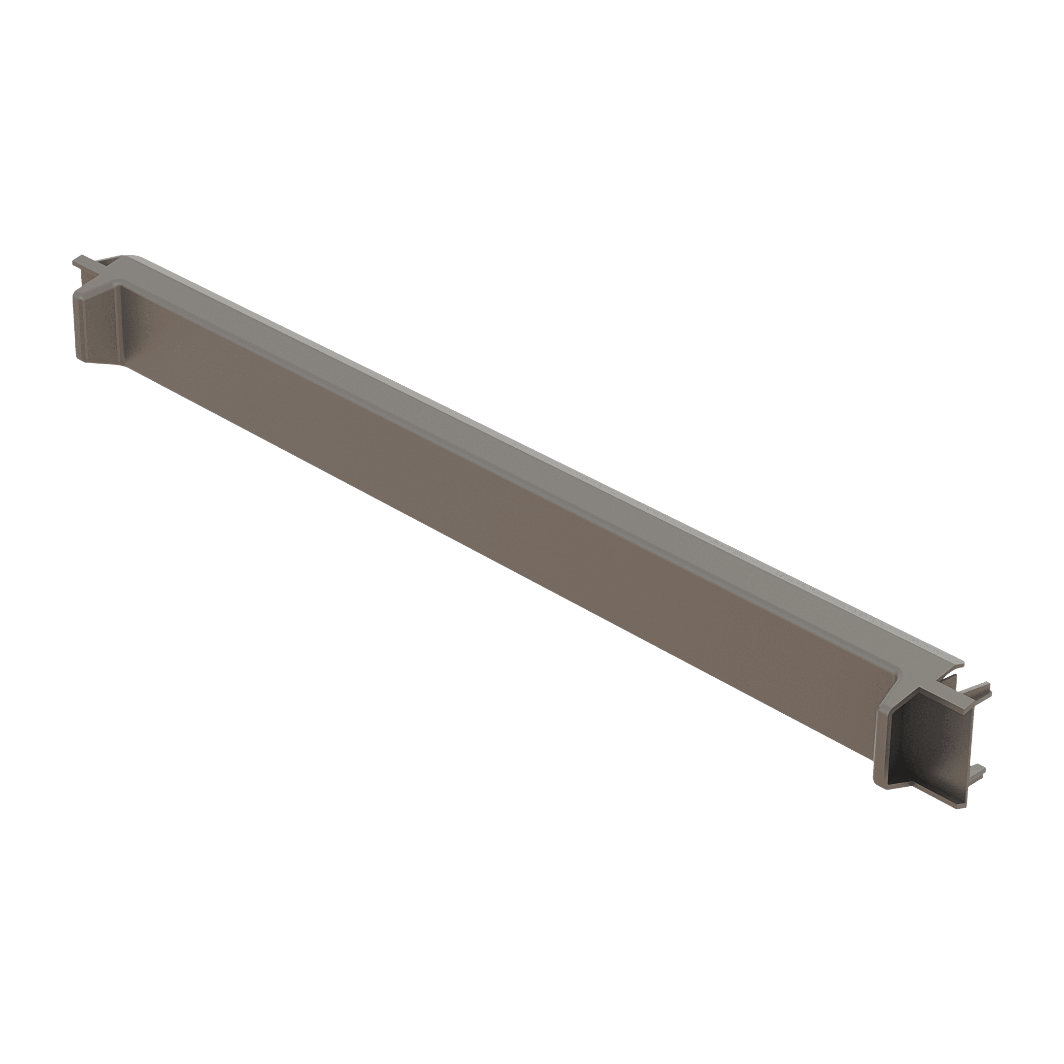 19" 1U Tool-Less Finger Grip Snap-In Plastic Blanking Panel, vista 2