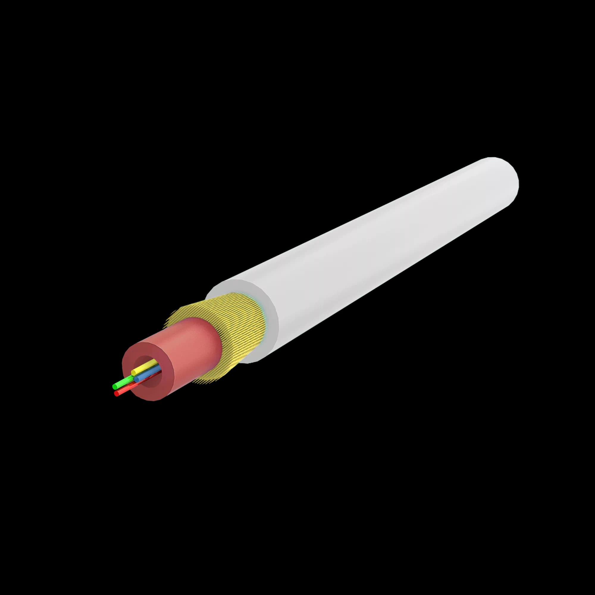 Indoor Drop Fiber Cable I-B4(ZN-AY)H 4.0mm - 1000 meters