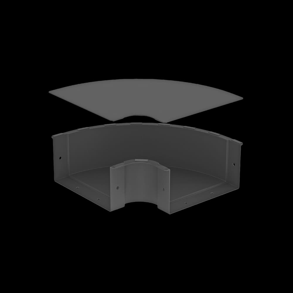 Raceways | Horizontal Elbow | W/ Cover 200mm, vista 4