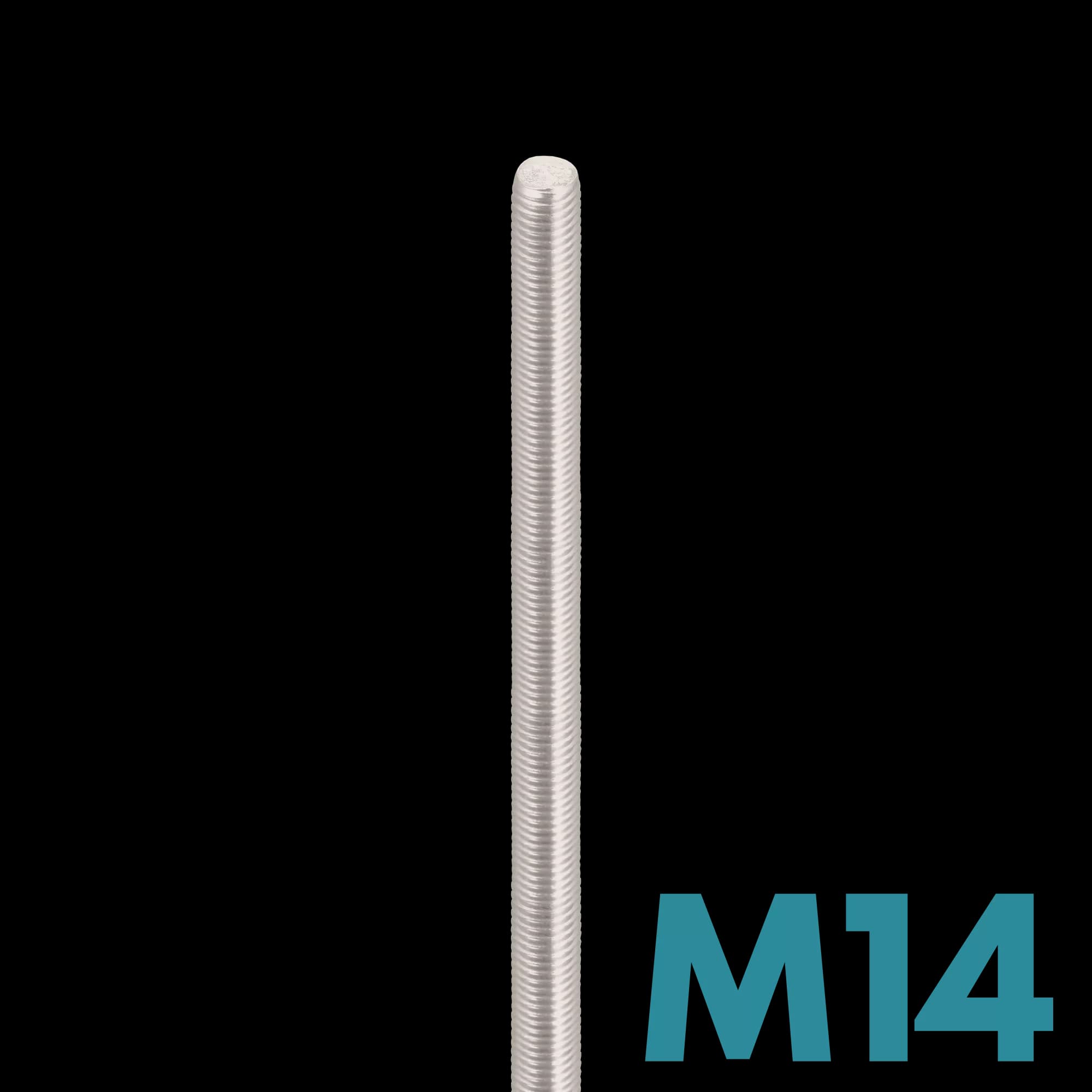 FDS_Galvanized Steel M14 Threaded Rod 1M