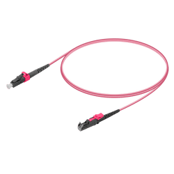 LC/UPC-LSH/UPC | Multi Mode G651.OM4 Simplex Patch Cord | 2.0mm, vista 2