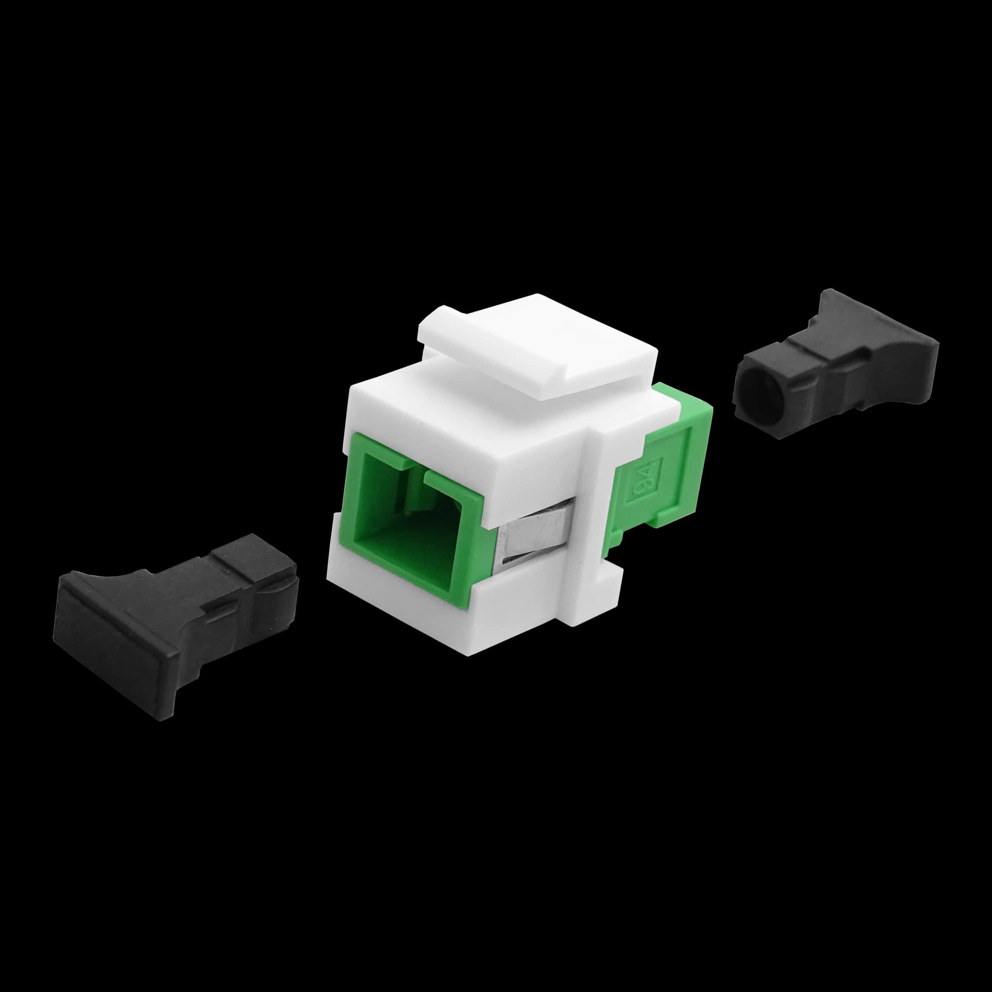 SC Simplex Keystone Coupler | w/ Clip Fiber Optic, vista 8