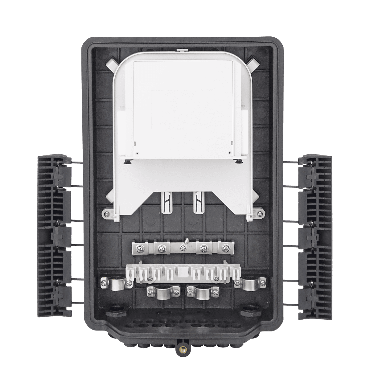 Outdoor Termination Box | 1 Tray 24 Fibers 16 Ports 16 LGX | 362217, vista 2
