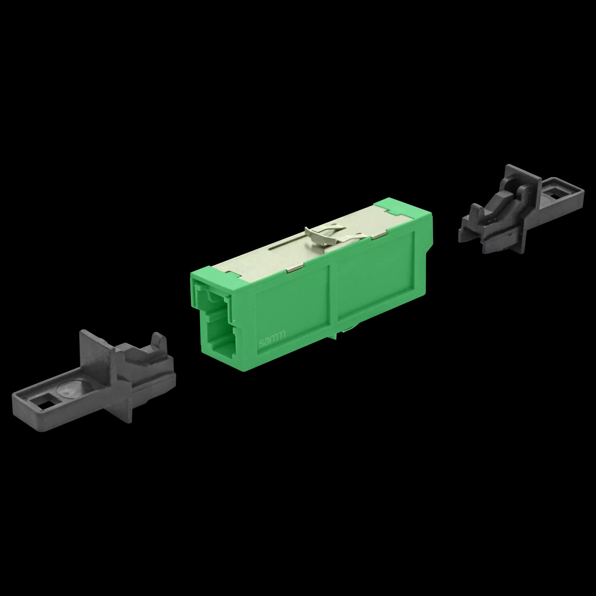 LSH (E2000) Simplex Adapter | w/o Flange, vista 2