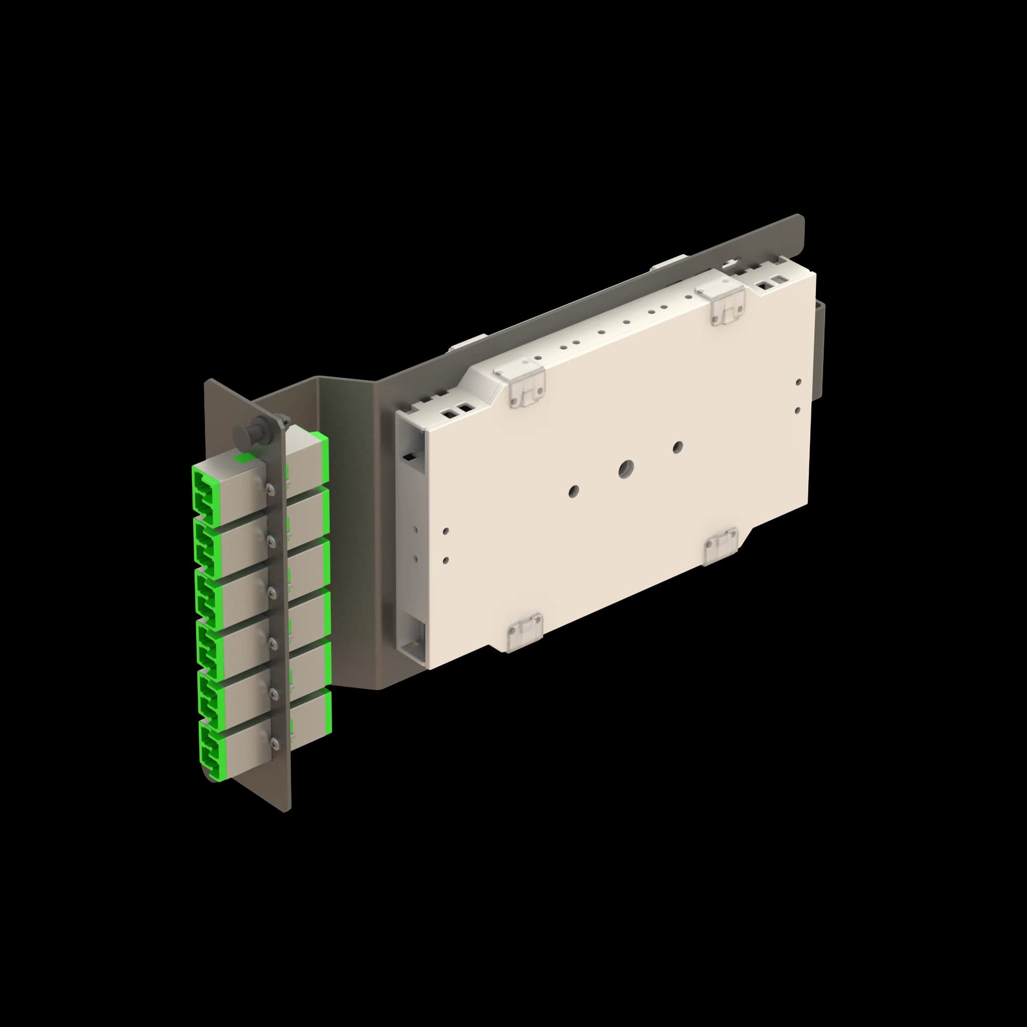 6x LSH (E2000) Duplex Sub-rack Splice Module **Pigtails are sold separately., vista 3