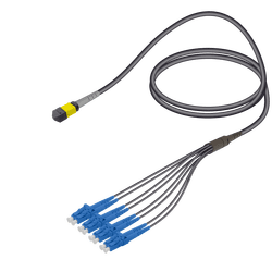 Female MTP Elite to LC/UPC Universal Fanout | Base-8 | Single Mode G657.A2 | 4.8/1.8mm, vista 2