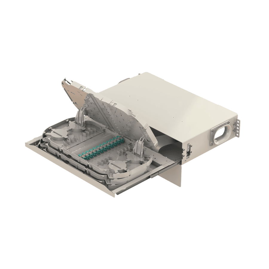 Patch to Patch Fiber Management Shelves | 19" 2U, vista 9