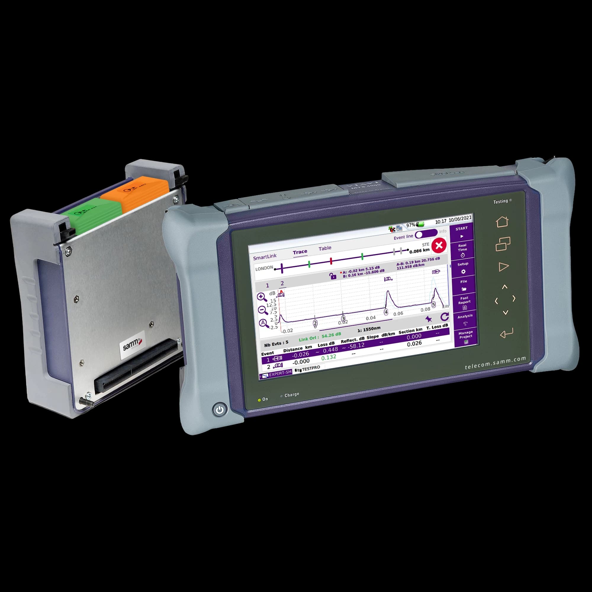 MTS-4000 OTDR + 4146 Quad Module (Single Mode + Multi Mode)