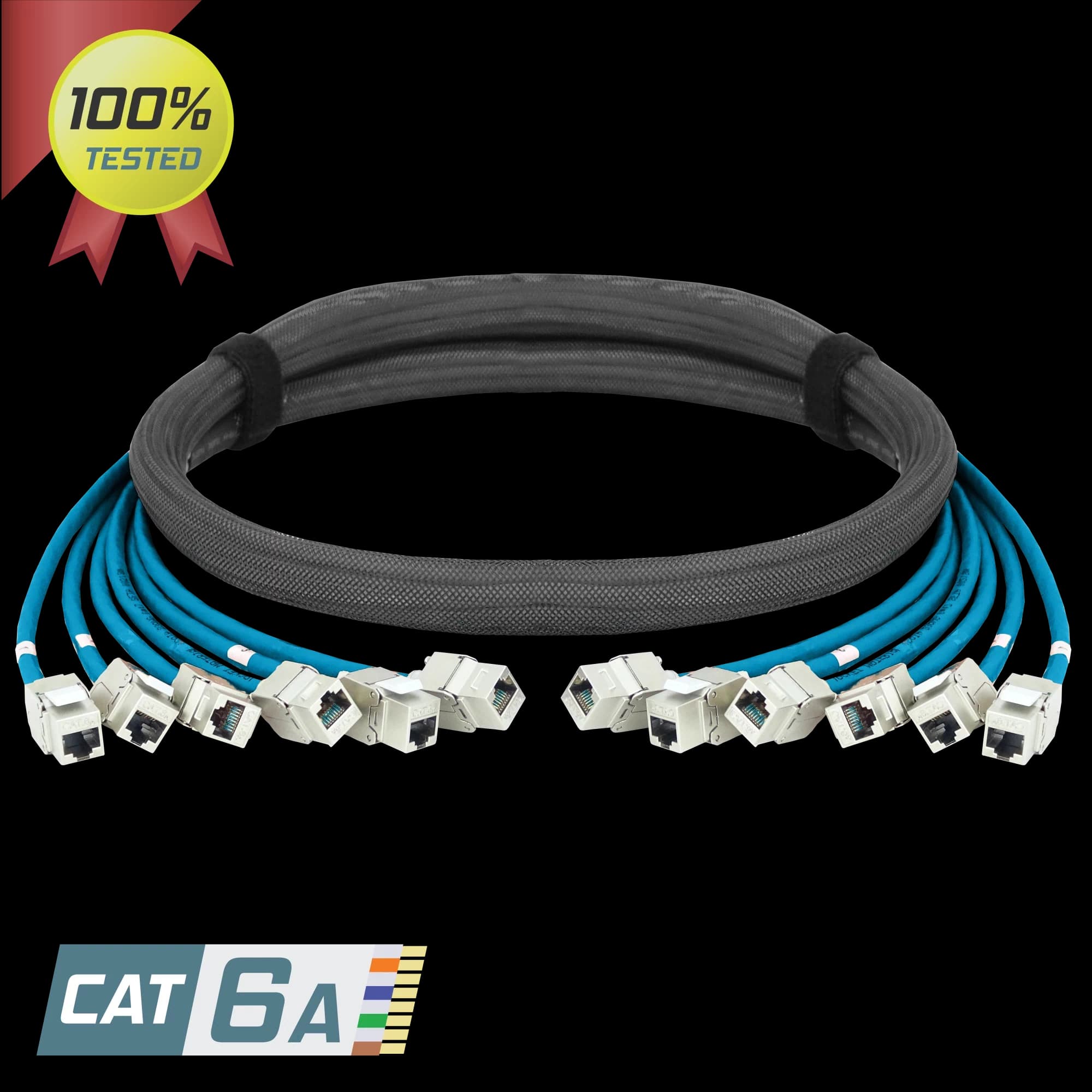 CAT6A SFTP Pre-Terminated 6x Trunk Copper Cables