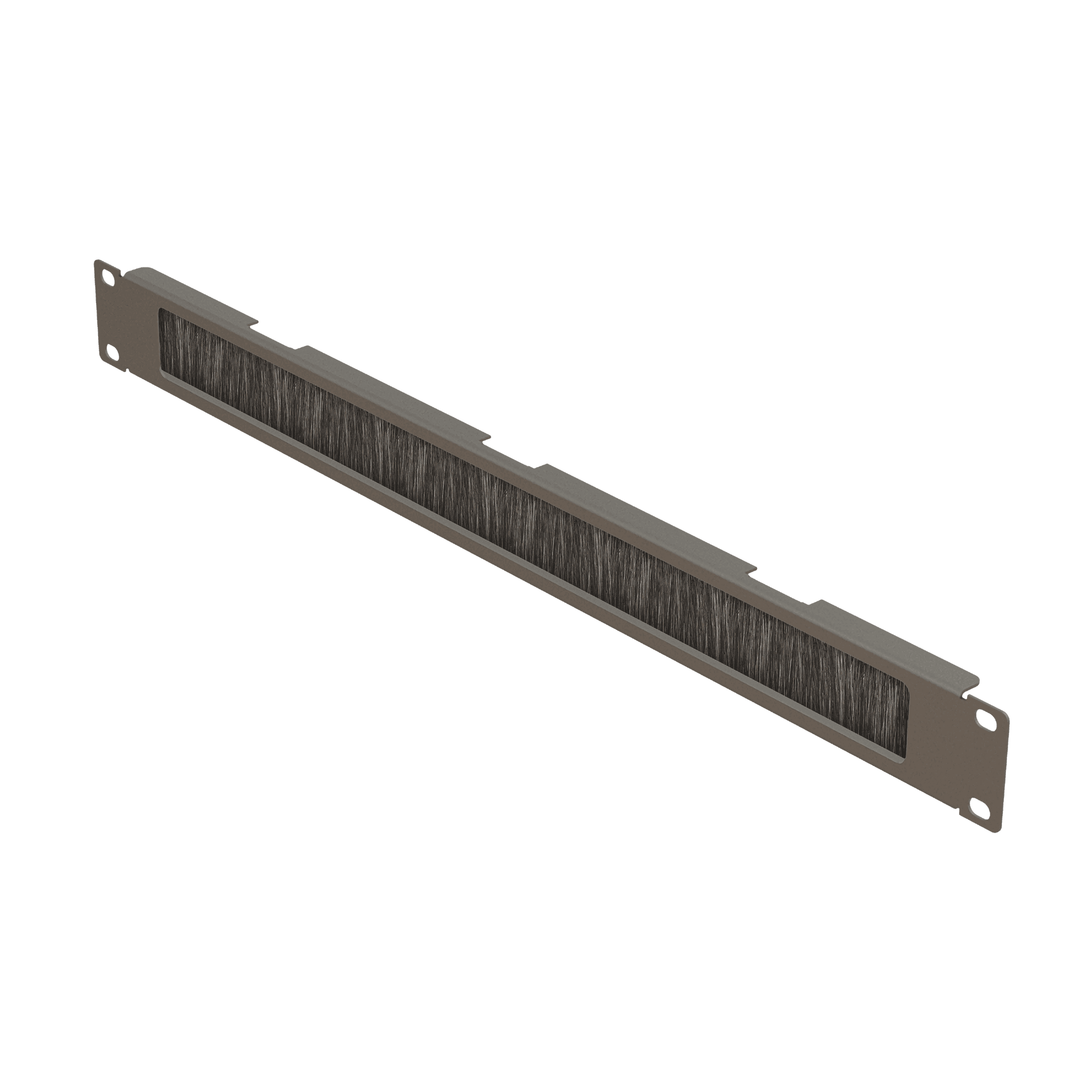 19" 1U Pass-Through Panel with Brush Strip | 1 Pc/Pack, vista 2
