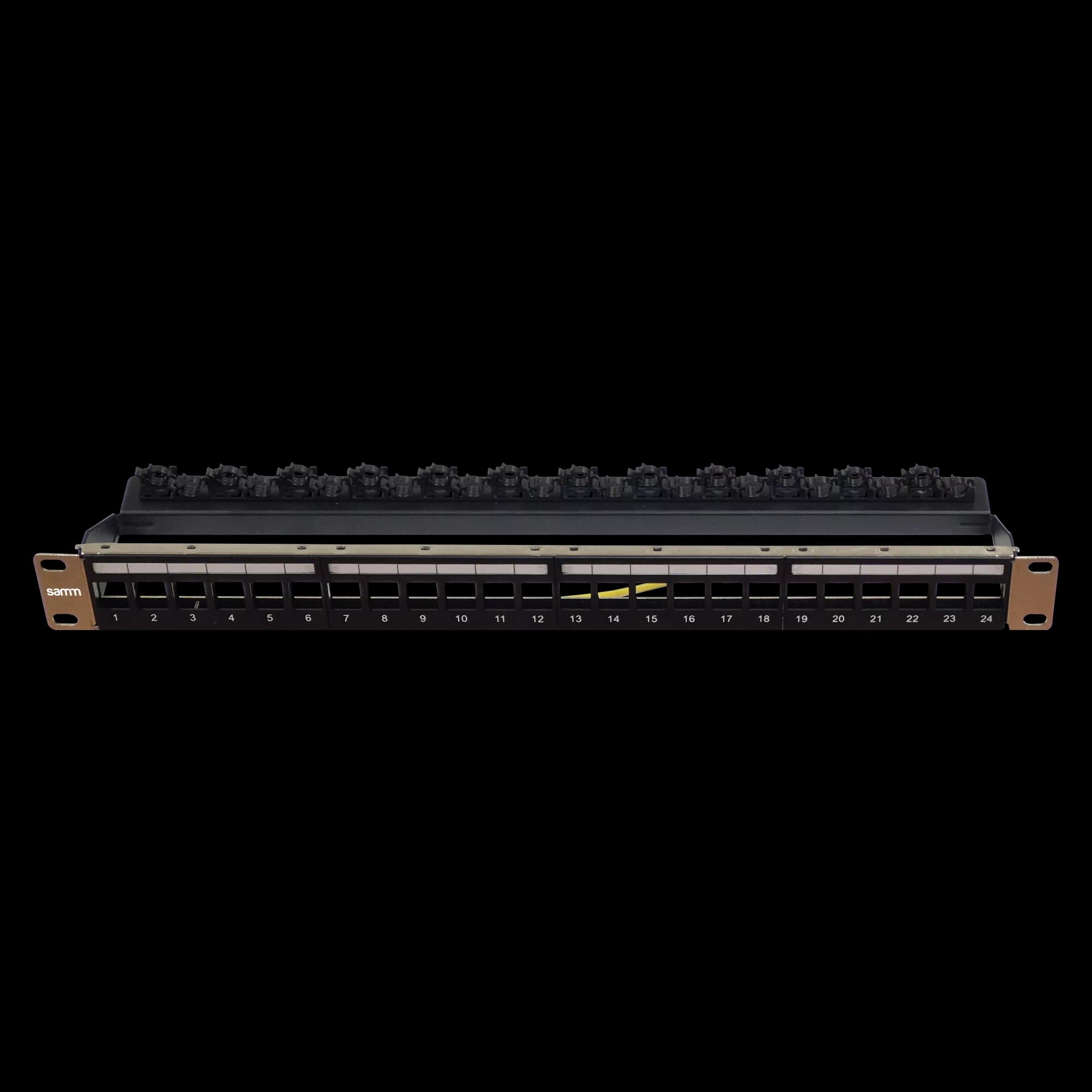 PANEL-1U-SHLD-UNL-STR-24P with SCM, vista 4
