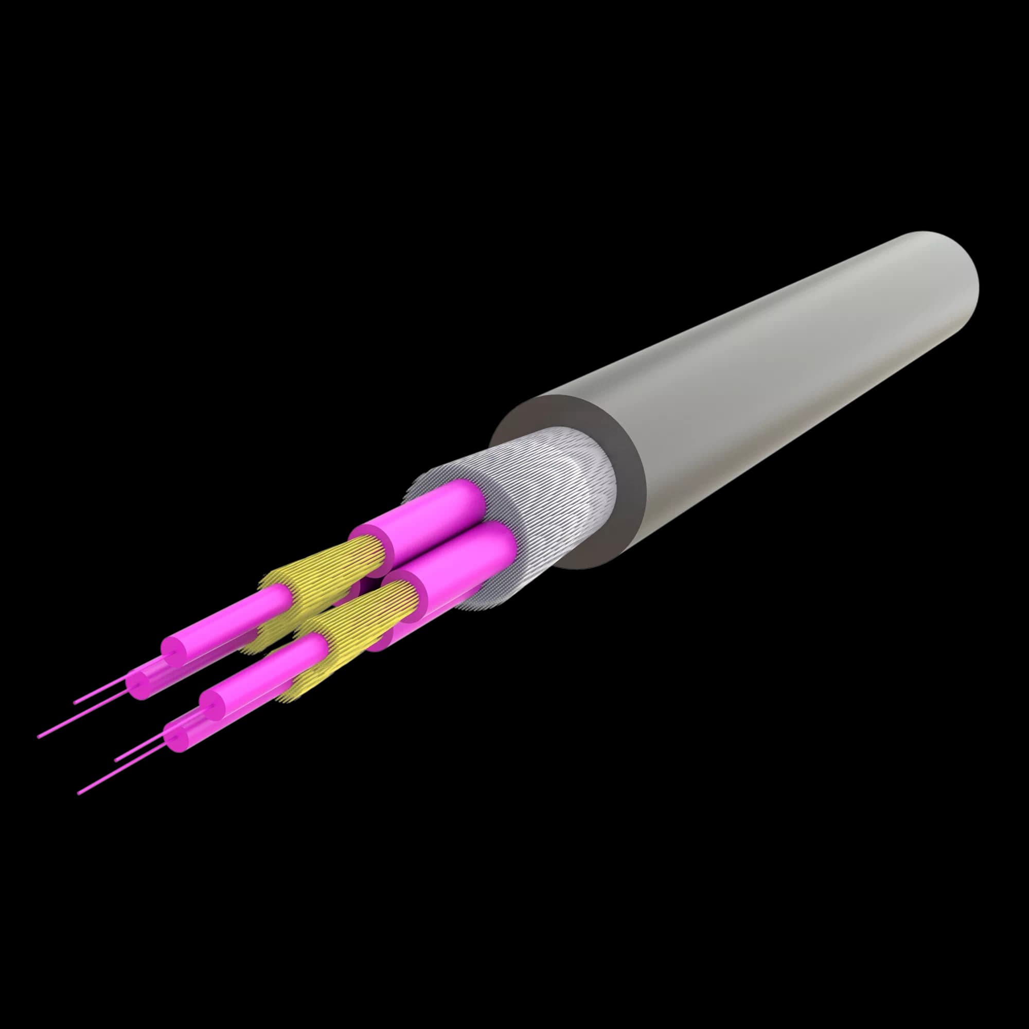 Breakout Cable 4 Fibers | UT-VT9Q(ZN-AY)H(ZN-GY)BH 4F | 1000 meters, vista 4