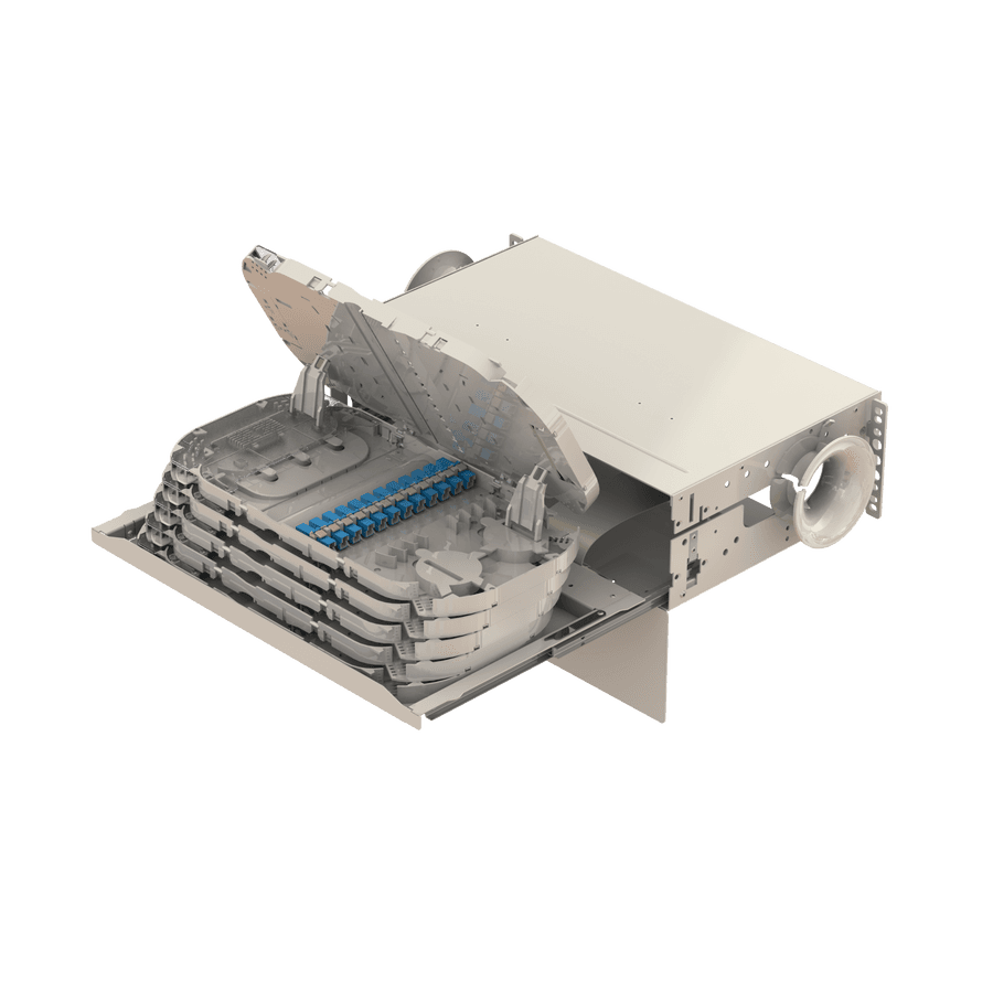 Splice to Patch Fiber Management Shelves | 19" 3U, vista 11