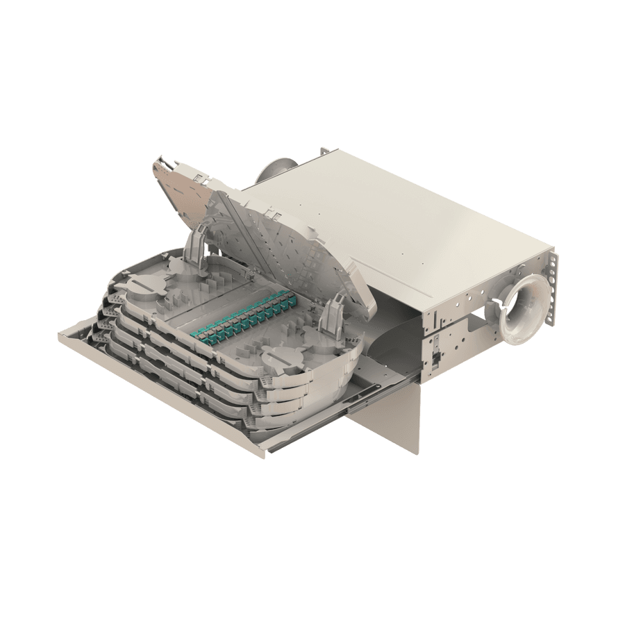 Patch to Patch Fiber Management Shelves | 19" 3U, vista 4