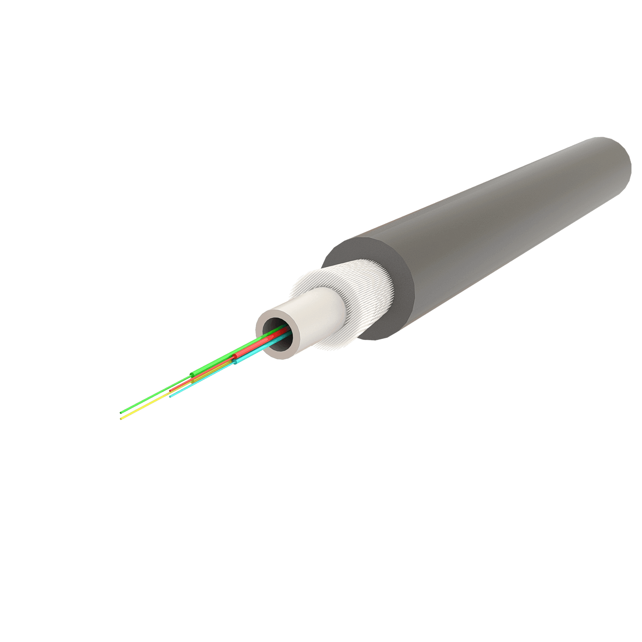 Central Loose Tube Fiber Optic Cable | Gel-Free | U-BQ(ZN-GY)BH | CPR:B2ca | Up to 24F | 1000 meters, vista 5