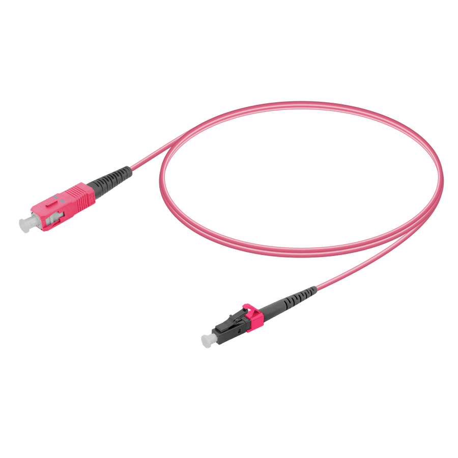SC/UPC-LC/UPC | Multi Mode G651.OM4 Simplex Patch Cord | 2.0mm