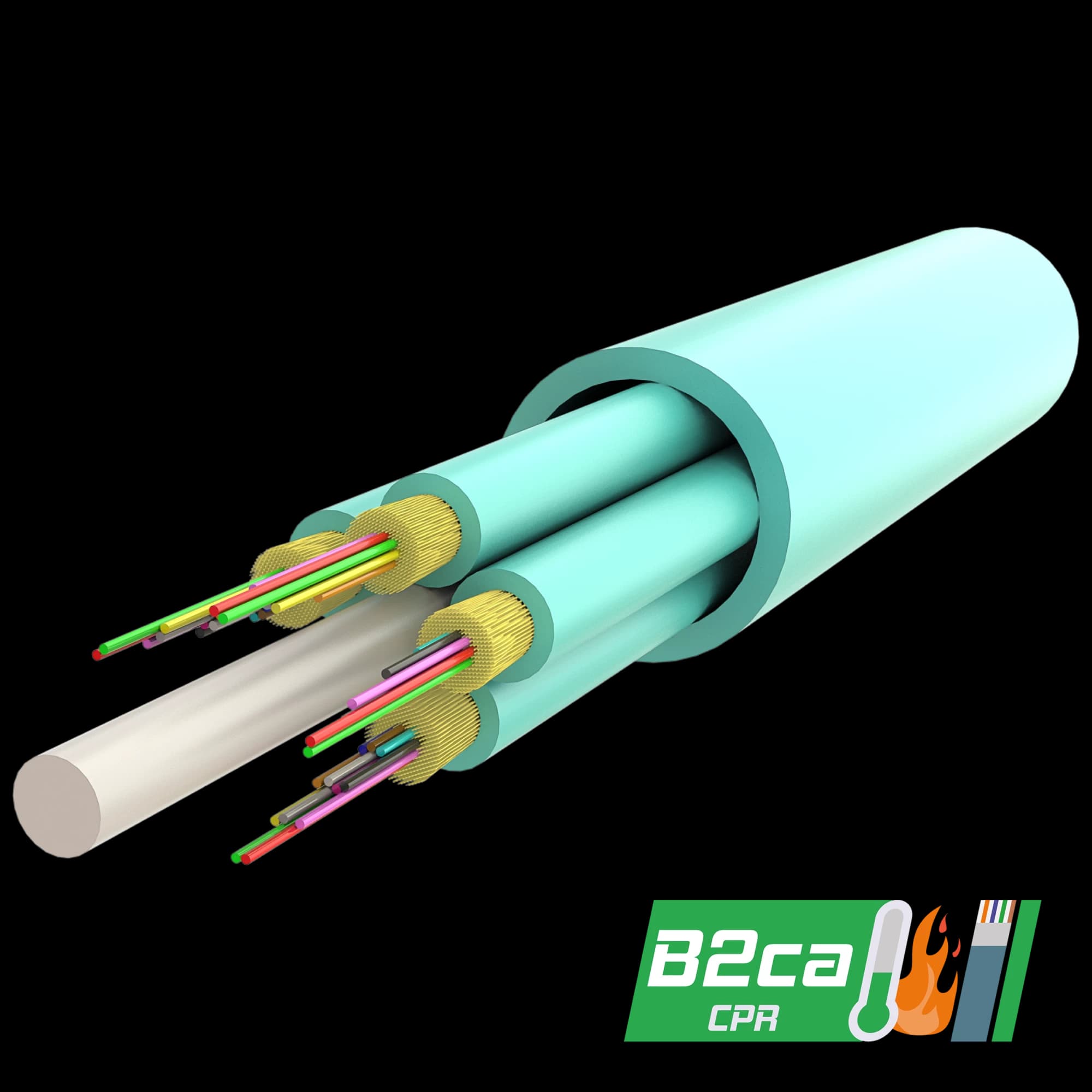 Multi-Fiber Indoor Breakout Cable | IT-B3QH | Cpr: B2ca | up to 144 Fiber, vista 3