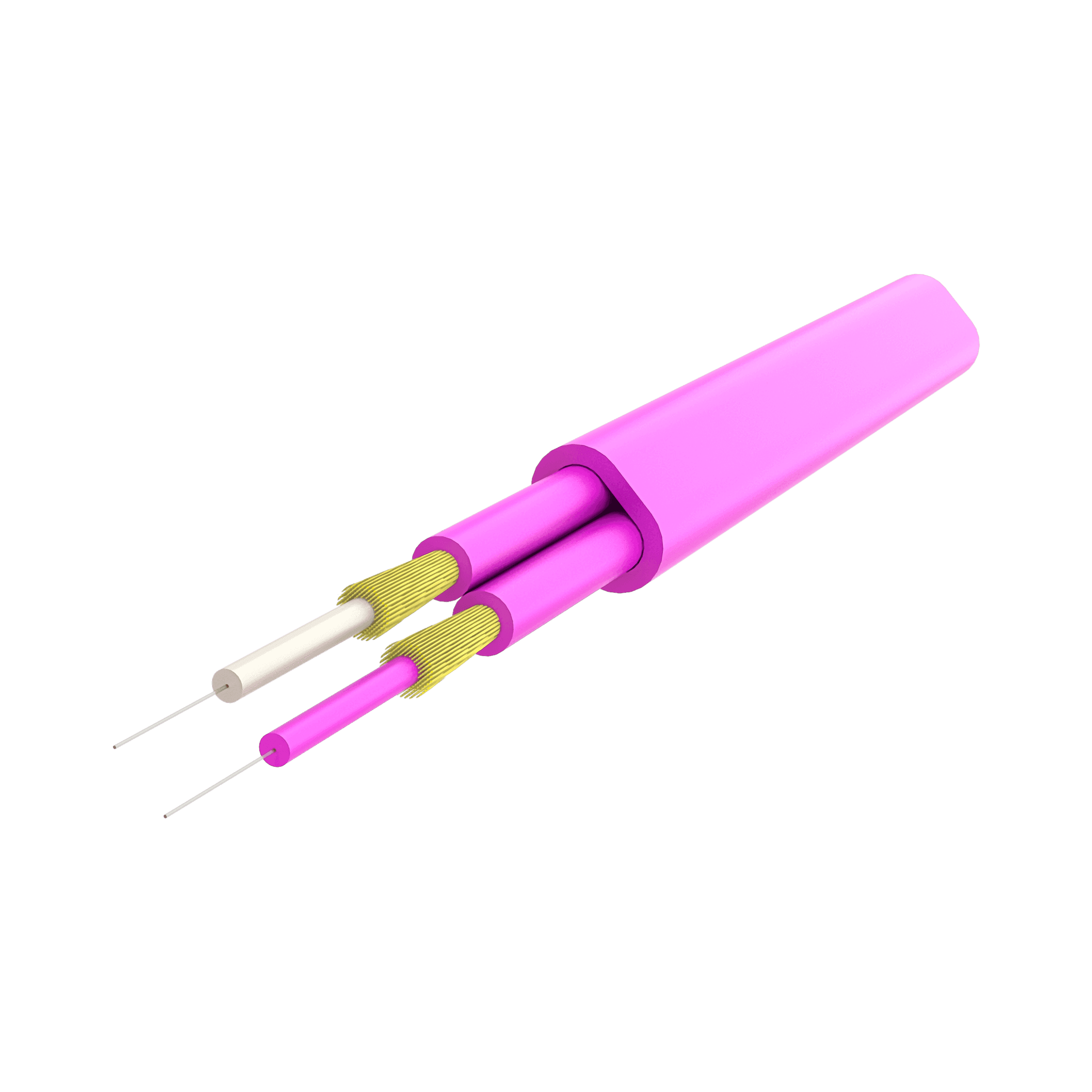 Duplex Fig-0 Fiber Optic Cable 3.1x5.2mm | I-VT9(ZN-AY)HH 2x1 | 1000 meters, vista 4