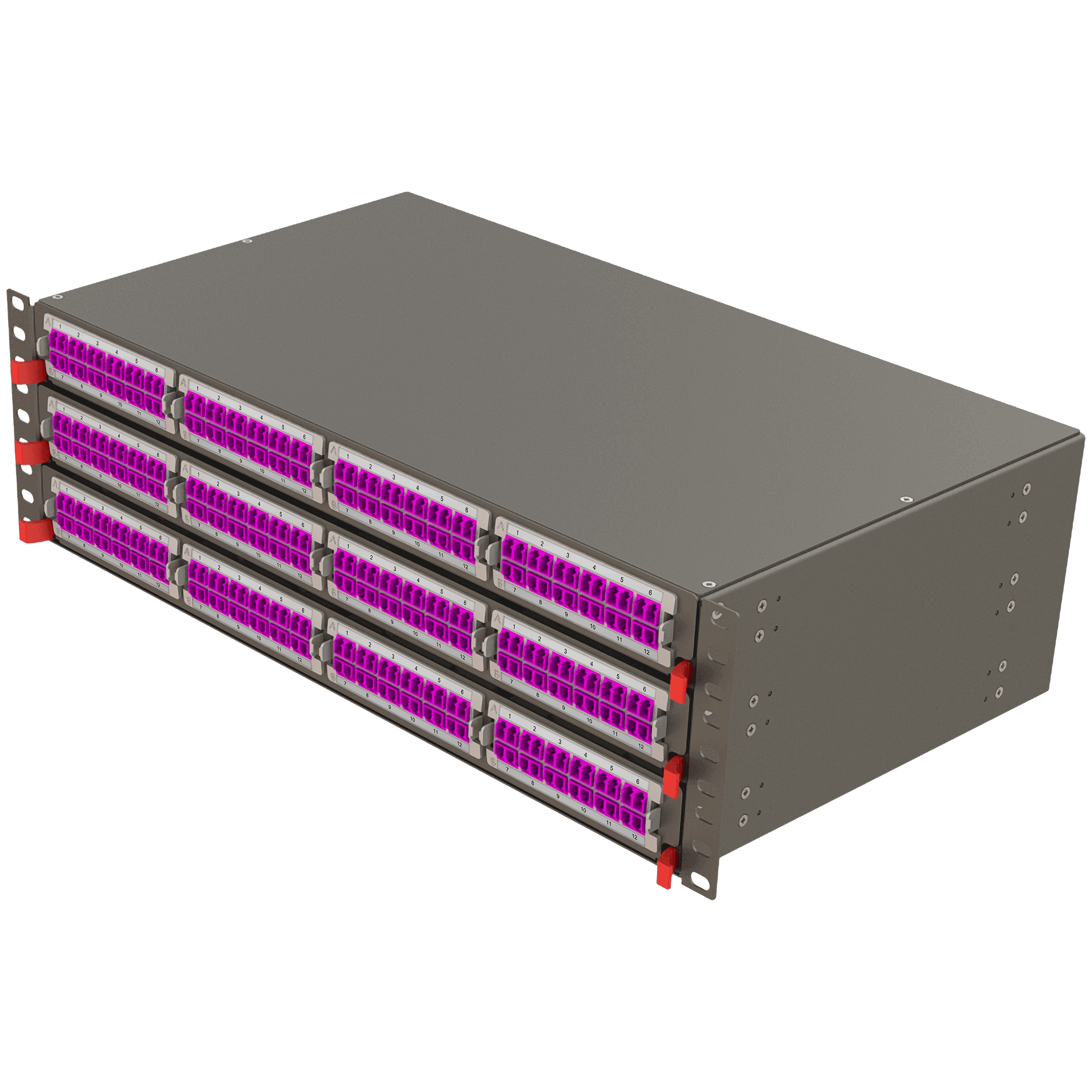 Modular High Density Panel | 3U 12 Slots, vista 2