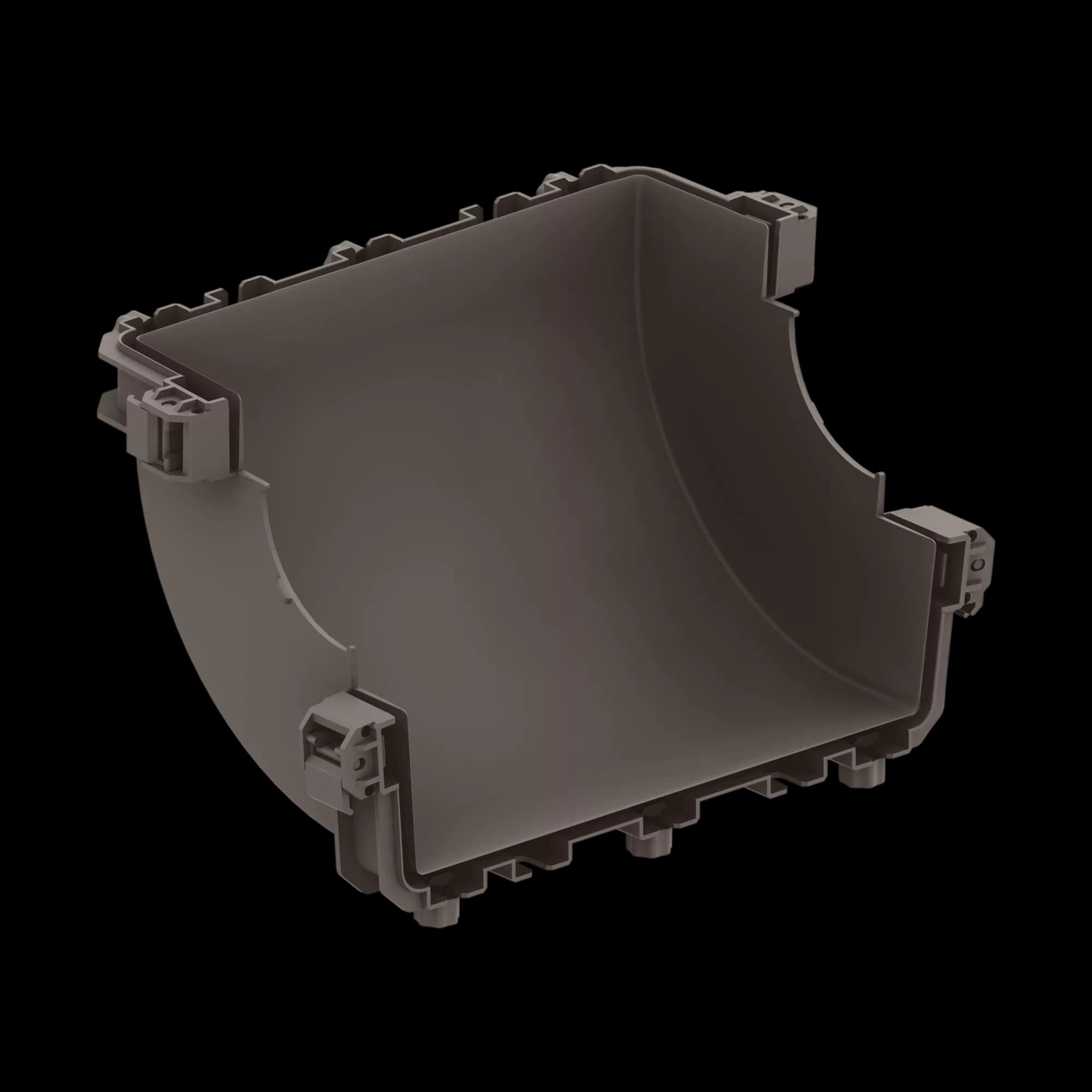 FDS_300mm 90˚ Vertical Inside Elbow Body, vista 2