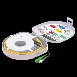 Through Type Fiber Optic OTDR Launch Box | Single Mode G652.D | SC APC/FC UPC | 1000 meters, vista 3