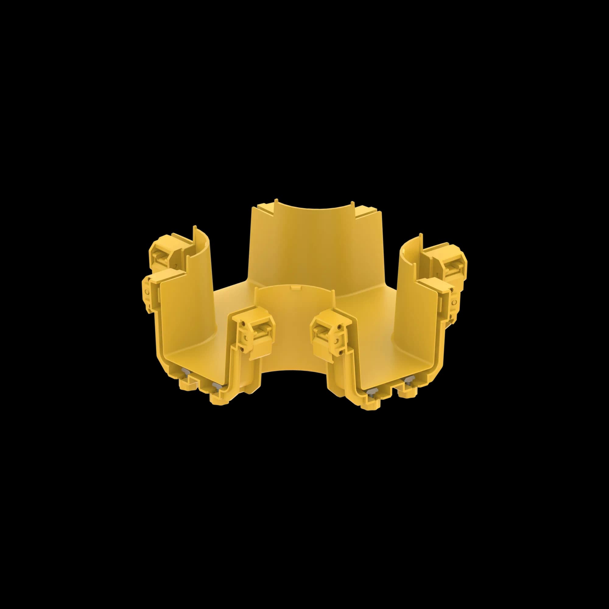 FDS_100mm 4-Way Cross Connection Body